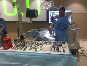  Dr. Ashish Singh the Orthopedic Robotic surgeon preparing for Orthopedic Robotic Surgery
